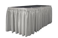Algopix Similar Product 8 - LA Linen Polyester Poplin Pleated Table