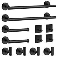 Algopix Similar Product 19 - MengxFly Bathroom Hardware Set Black