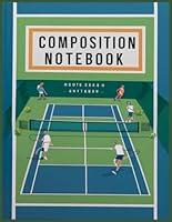 Algopix Similar Product 11 - Composition Notebook Tennis Wide Ruled