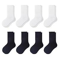 Algopix Similar Product 7 - MINI PANDA crew socks for girls 8 pairs