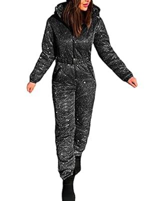 Best Deal for Yousify Womens Onesies Shining Snowsuit Winter Outdoor