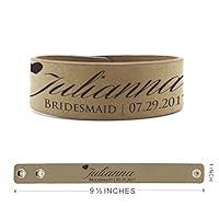 Algopix Similar Product 2 - Custom Engraved Wedding Party Bracelets