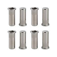 Algopix Similar Product 6 - LJFMDLN 80pcs Flat Head Rivet Nuts