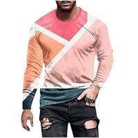 Algopix Similar Product 13 - D224 Pink Man Casual Tops Long Sleeve