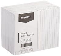 Algopix Similar Product 6 - Amazon Basics Ruled Lined Index Cards