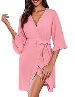 Algopix Similar Product 11 - Ekouaer Women Waffle Robes 34 Sleeve