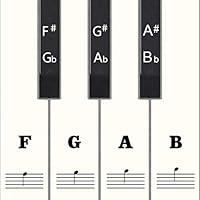 Algopix Similar Product 20 - Full Set Piano Keyboard Stickers for