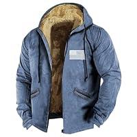 Algopix Similar Product 10 - RODYETQQ Varsity Jacket Men Sherpa