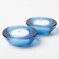 Algopix Similar Product 6 - Eastland Chunky Tealight Holder Blue