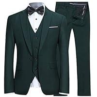 Algopix Similar Product 4 - YFFUSHI Mens Slim Fit 3 Piece Suit One