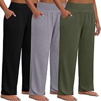 Algopix Similar Product 3 - Neer 3 Pack Women Plus Size Wide Leg