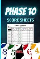 Algopix Similar Product 3 - Phase 10 Score Sheets Scorebook for