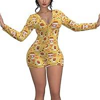 Algopix Similar Product 7 - MissShorthair Plus Size Onesies Women