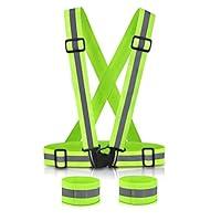 Algopix Similar Product 19 - SAWNZC Reflective Vest Running Gear