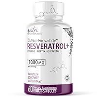 Algopix Similar Product 20 - Nutri Resveratrol 1000mg Organic