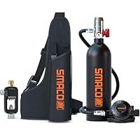 Algopix Similar Product 10 - SMACO S400 1L Mini Scuba Tank up to 20