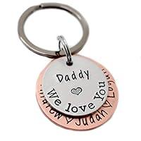Algopix Similar Product 7 - Personalized Fathers Day Keychain 