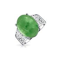 Algopix Similar Product 5 - Egyptian Oval Cabochon Dyed Green Jade