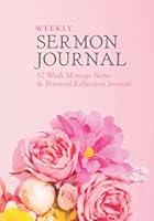 Algopix Similar Product 16 - Weekly Sermon Journal 52 Week Message