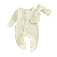 Algopix Similar Product 4 - Kutterild Newborn Girl Frills Rompers