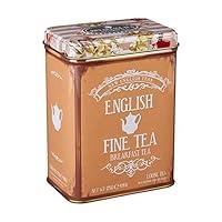 Algopix Similar Product 13 - Vintage Floral Tea Tin with English