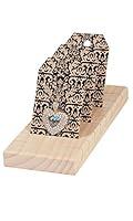 Algopix Similar Product 6 - Antique White Wood Jewelry Card Display