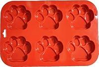 Algopix Similar Product 15 - K9 Cakery Paw Silicone Pan 6 Cavity