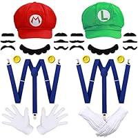 Algopix Similar Product 16 - Humairc Super Bros Hats Accessories Set