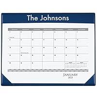 Algopix Similar Product 2 - Personalized Desk Pad Calendar Blue