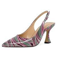 Algopix Similar Product 7 - Soireelady Slingback Stiletto Heels for