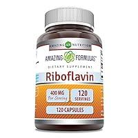 Algopix Similar Product 9 - Amazing Formulas Riboflavin 400mg 120