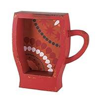 Algopix Similar Product 11 - Red Coffee Cup Shelf 17.5x4.75x17.25"