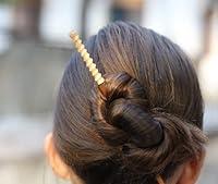 Algopix Similar Product 12 - Spiral hair stick of buffalo bone 