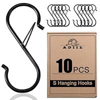 Algopix Similar Product 11 - ADIIL 10 Pcs S Hooks for Hanging with