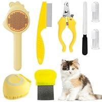 Algopix Similar Product 15 - VCZONE 8 Pcs Cat Brush Grooming Kits