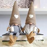 Algopix Similar Product 5 - Maritown 2PCS Coffee Gnomes Plush