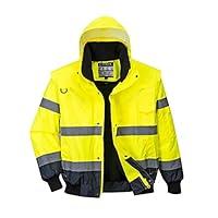 Algopix Similar Product 1 - Portwest HiVis Contrast Bomber Jacket