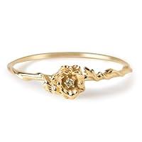 Algopix Similar Product 9 - HOLINSE Gold Birth Flower Ring with
