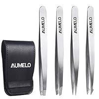 Algopix Similar Product 11 - Tweezers Set 4Piece Professional