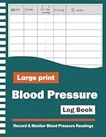 Algopix Similar Product 18 - Blood Pressure Log Book Large Print