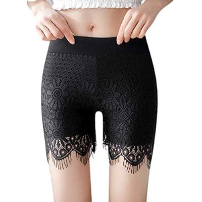 Best Deal for Lace Slip Shorts for Under Dresses Half Slip Culotte Shorts