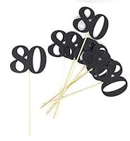 Algopix Similar Product 16 - PaperGala Number 80 Set of 8 Double