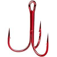 Algopix Similar Product 14 - Red Fishing Treble Hooks High Carbon