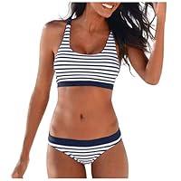 Algopix Similar Product 14 - Gwewei4df Women Bandeau Striped Print
