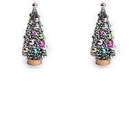 Algopix Similar Product 9 - Set of 2 Snow Flocked Holiday Bulb