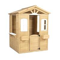 Algopix Similar Product 3 - Kids Outdoor Wooden Playhouse with