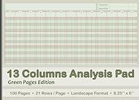 Algopix Similar Product 15 - 13 Columns Analysis Pad  Green Tinted