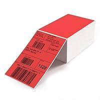 Algopix Similar Product 15 - YIKIADA Red Direct Thermal Labels 4 x 6