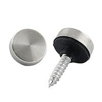 Algopix Similar Product 6 - uxcell 4 Pcs 25mm Stainless Steel Cap