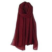Algopix Similar Product 14 - Misright Women Long Soft Crinkle Hijab